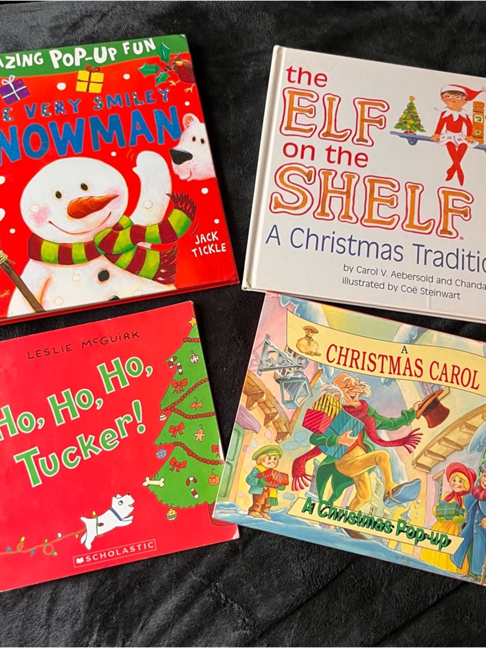 Assorted Kids Christmas Pop-Up Books - Red & White Holiday Collection
